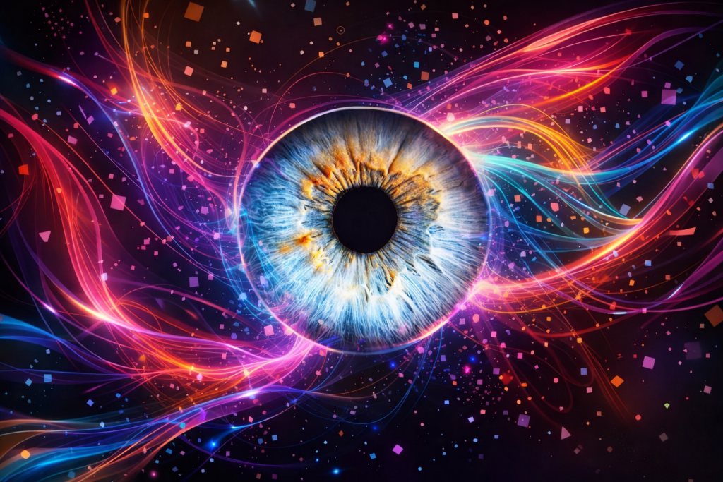 Photo d’iris artistique colorée à Laon réalisée par Styl’art photo