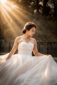 photographe mariage Laon portrait mariée artistique lumière dorée séance photo Styl’art photo